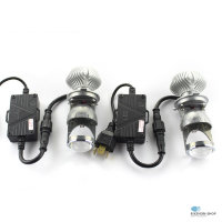 Светодиодные H4 MINI Led lens линзы - комплект - 2 шт, Светодиодные линзы H4 mini Bi-led lens Models G6- комплект - 2 шт