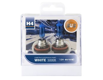 Галогенные лампы серия White 5000K HB3/9005 60W+W5W white, комплект 2шт.