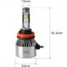 Комплект светодиодных ламп SVS H11 серии C9 ( CSP-чип/IP68/4000Lm/5500K/9-32V/36W)
