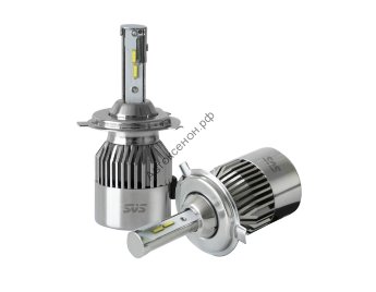 Комплект светодиодных ламп SVS H4 серии C9 ( CSP-чип/IP68/4000Lm/5500K/9-32V/36W)